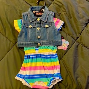 Girls 2-piece romper